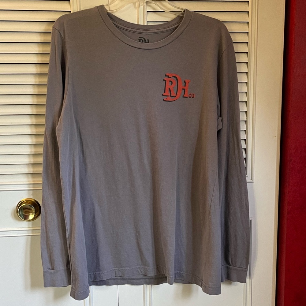Red Dirt Hat Co. Long Sleeve Gray Buffalo Tee Sz L